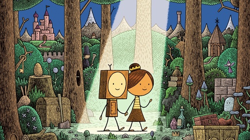 [AR03093-001] Der kleine Holzroboter und die Baumstumpfprinzessin